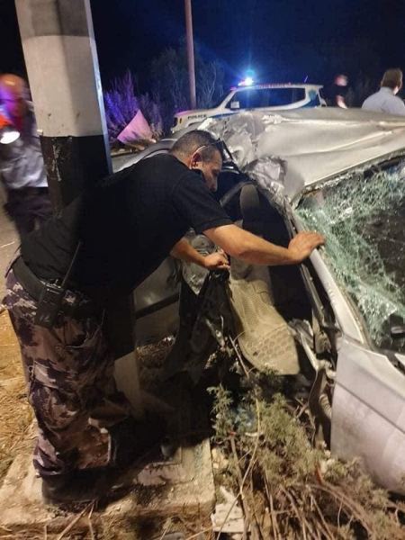 مصرع امرأة ورضيعها بحادث سير شرق طولكرم